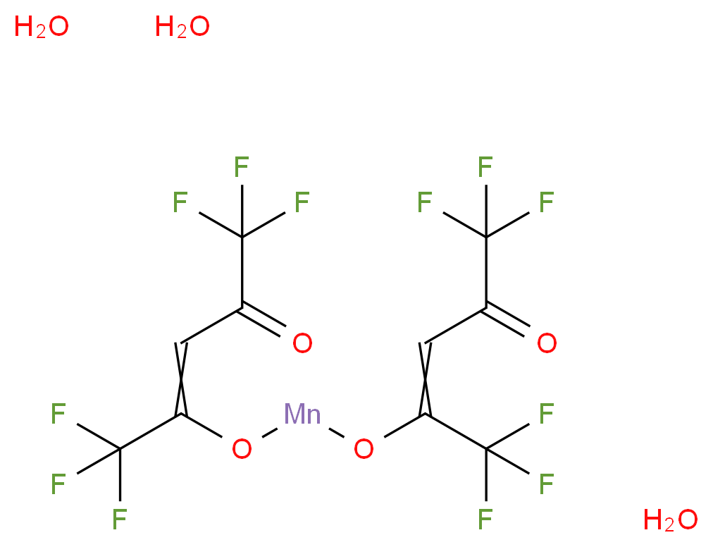 双(六氟乙酰丙酮)合锰(II) 三水合物_分子结构_CAS_123334-26-9)