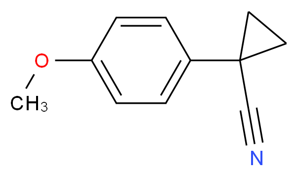 1-(4-methoxyphenyl)cyclopropane-1-carbonitrile_分子结构_CAS_16728-00-0