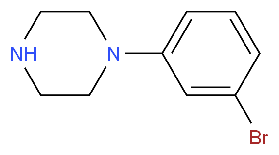 1-(3-bromophenyl)piperazine_分子结构_CAS_31197-30-5