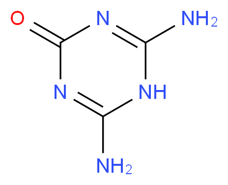 4,6-diamino-2,5-dihydro-1,3,5-triazin-2-one_分子结构_CAS_645-92-1