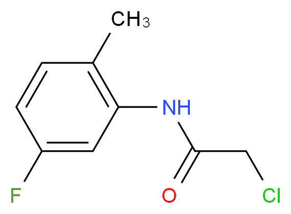 2-Chloro-N-(5-fluoro-2-methylphenyl)acetamide_分子结构_CAS_)