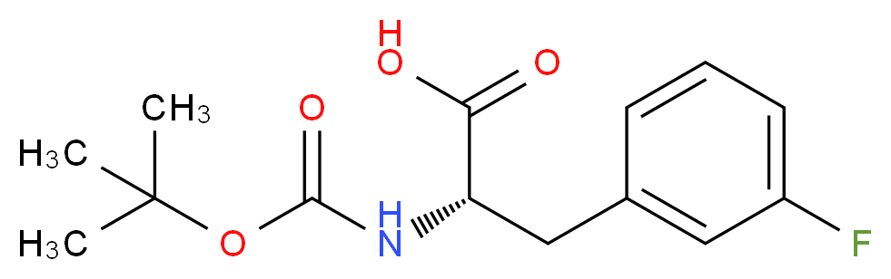 3-Fluoro-D-phenylalanine, N-BOC protected_分子结构_CAS_114873-11-9)