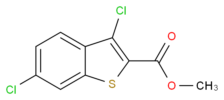 methyl 3,6-dichloro-1-benzothiophene-2-carboxylate_分子结构_CAS_21211-18-7