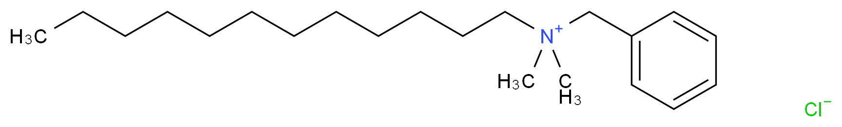 Benzyldimethyl-n-dodecylammonium chloride_分子结构_CAS_139-07-1)