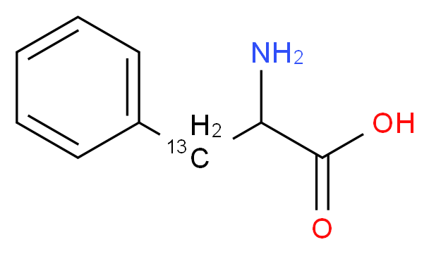 2-amino-3-phenyl(3-<sup>1</sup><sup>3</sup>C)propanoic acid_分子结构_CAS_286425-42-1