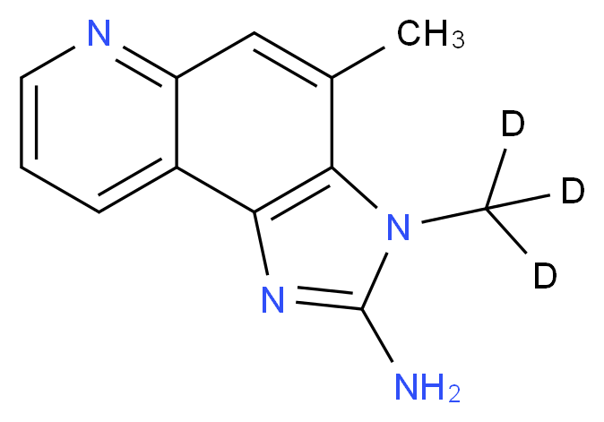 2-Amino-3-(methyl-d3)-4-methyl-3H-imidazo[4,5-f]quinoline_分子结构_CAS_82050-11-1)