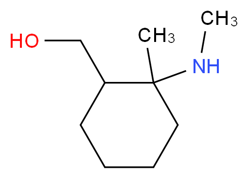 (2-METHYL-CIS-2-METHYLAMINO-CYCLOHEXYL)-METHANOL_分子结构_CAS_421765-88-0)