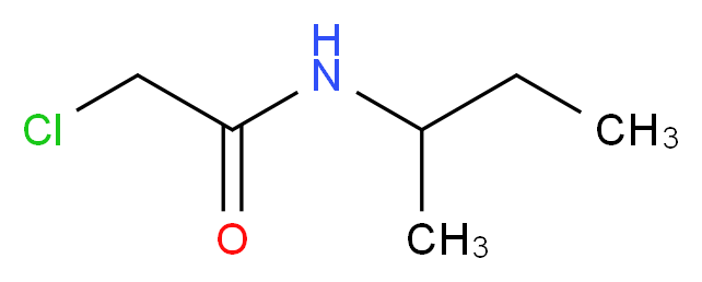 N-(butan-2-yl)-2-chloroacetamide_分子结构_CAS_32322-73-9