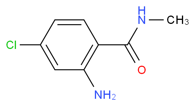 2-amino-4-chloro-N-methylbenzamide_分子结构_CAS_104775-66-8