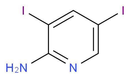 2-氨基-3,5-二碘吡啶_分子结构_CAS_23597-15-1)