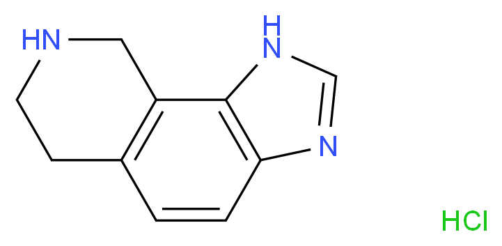 1H,6H,7H,8H,9H-imidazo[4,5-h]isoquinoline hydrochloride_分子结构_CAS_221530-44-5