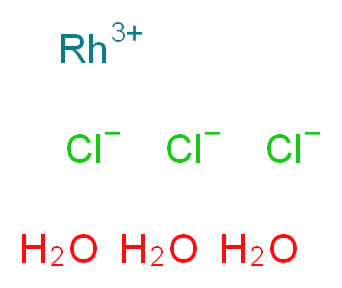 RHODIUM TRICHLORIDE, HYDRATE, RHCL(3)3H(2)O_分子结构_CAS_20765-98-4)