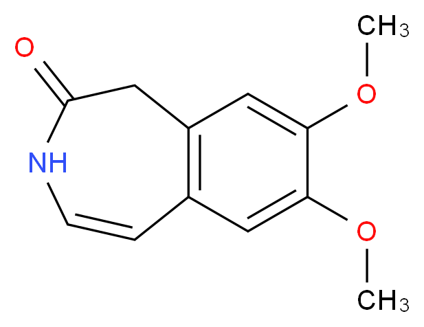 7,8-Dimethoxy-1,3-dihydro-2H-3-benzazepin-2-one_分子结构_CAS_73942-87-7)
