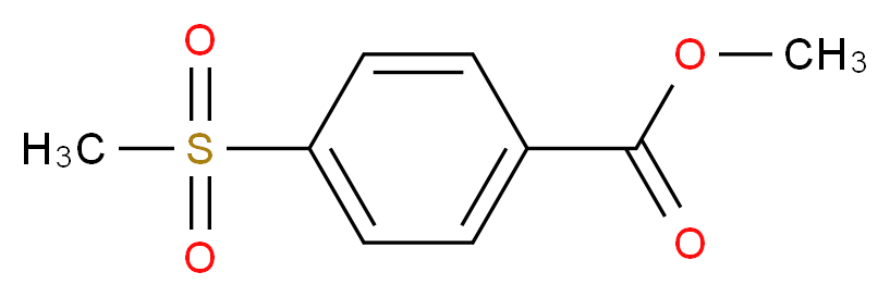 methyl 4-methanesulfonylbenzoate_分子结构_CAS_)