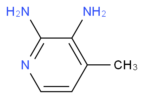 4-methylpyridine-2,3-diamine_分子结构_CAS_)