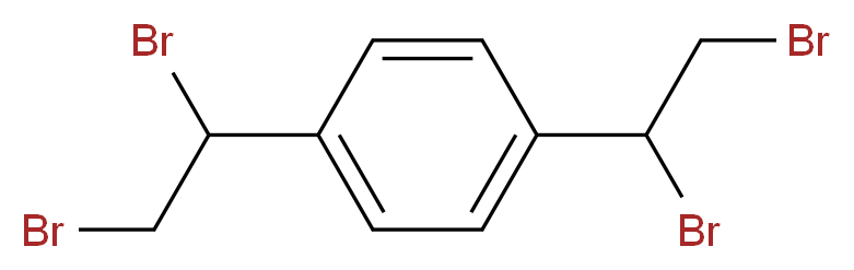 1,4-bis(1,2-dibromoethyl)benzene_分子结构_CAS_25393-98-0