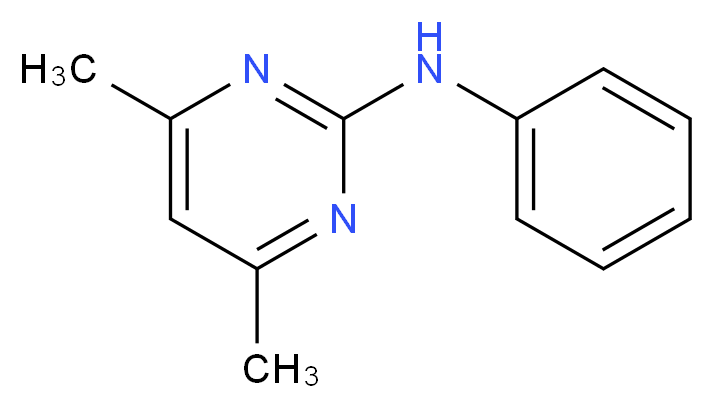 4,6-Dimethyl-N-phenyl-2-pyrimidinamine_分子结构_CAS_53112-28-0)