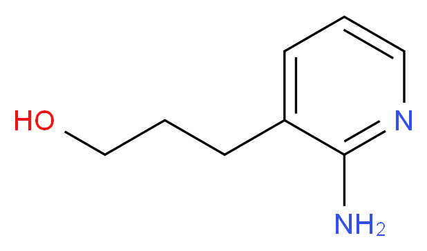 3-(2-Aminopyridin-3-yl)propan-1-ol_分子结构_CAS_89226-78-8)