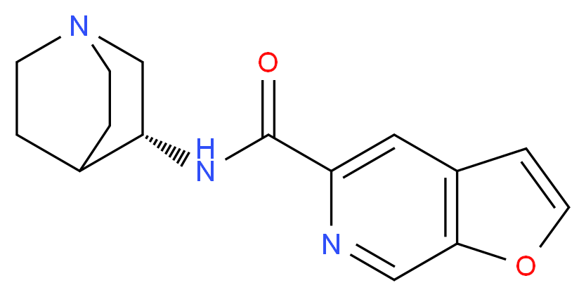 N-[(3R)-1-azabicyclo[2.2.2]octan-3-yl]furo[2,3-c]pyridine-5-carboxamide_分子结构_CAS_478148-58-2