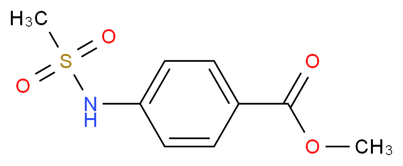 methyl 4-methanesulfonamidobenzoate_分子结构_CAS_)