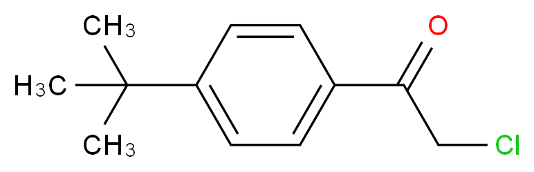 1-(4-tert-Butyl-phenyl)-2-chloro-ethanone_分子结构_CAS_21886-62-4)