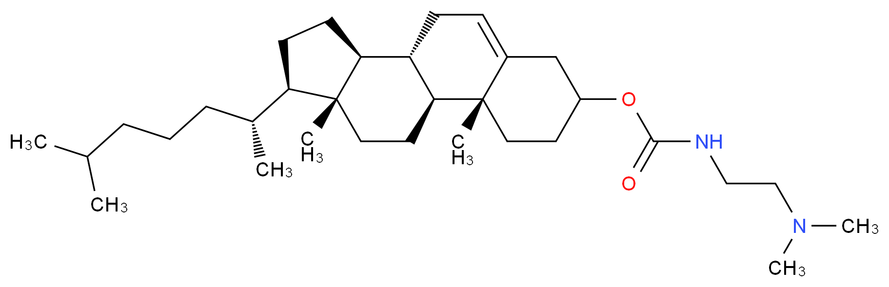 Cholesteryl N-(2-dimethylaminoethyl)carbamate_分子结构_CAS_137056-72-5)