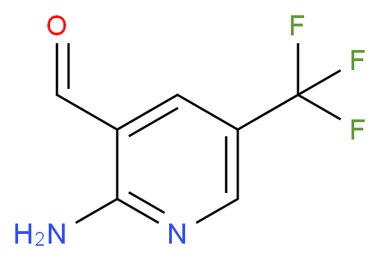 2-Amino-5-(trifluoromethyl)nicotinaldehyde_分子结构_CAS_)