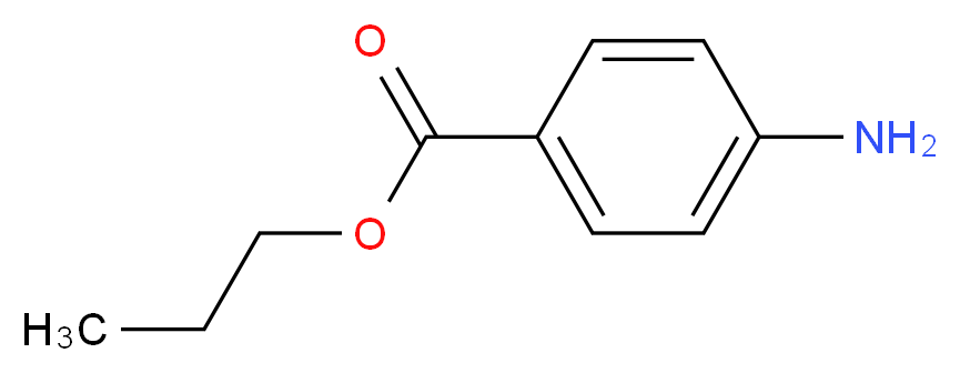 n-Propyl 4-aminobenzoate_分子结构_CAS_94-12-2)