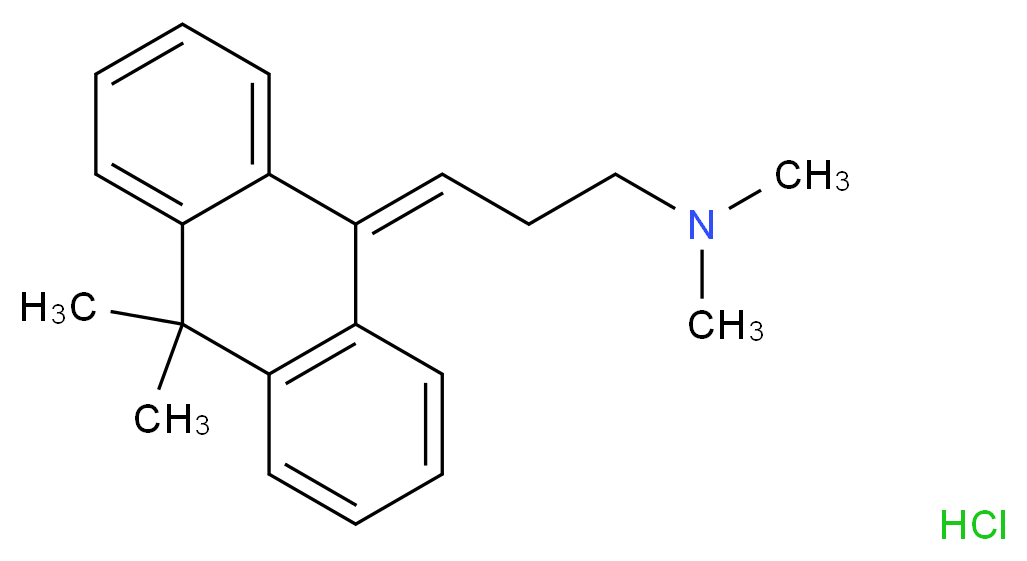 Melitracen Hydrochloride _分子结构_CAS_10563-70-9)