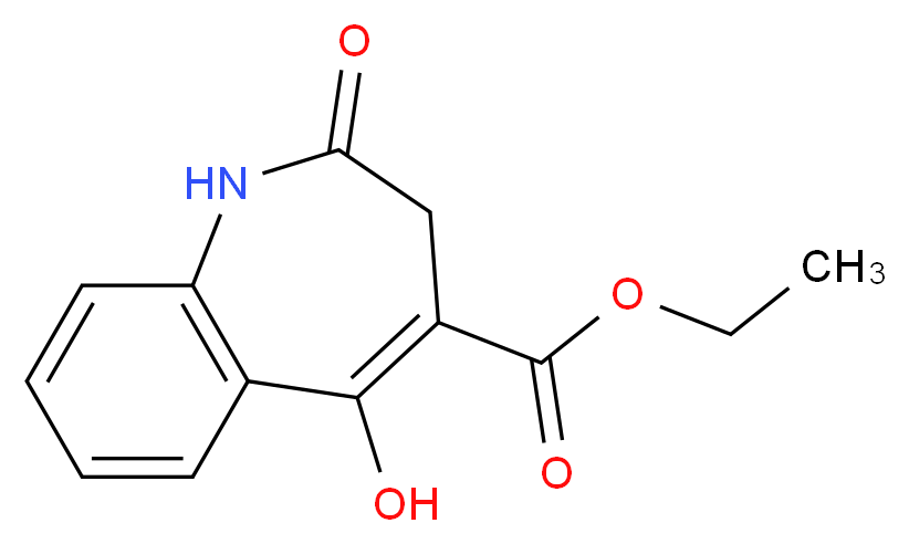 5-Hydroxy-2-oxo-2,3-dihydro-1H-[1]benzazephe-4-carboxylic Acid Ethyl Ester_分子结构_CAS_108993-98-2)