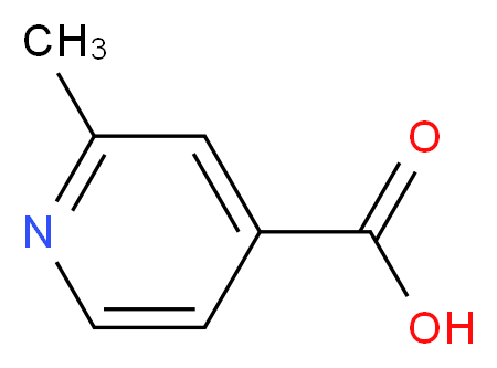 2-Methylpyridine-4-carboxylic acid_分子结构_CAS_4021-11-8)