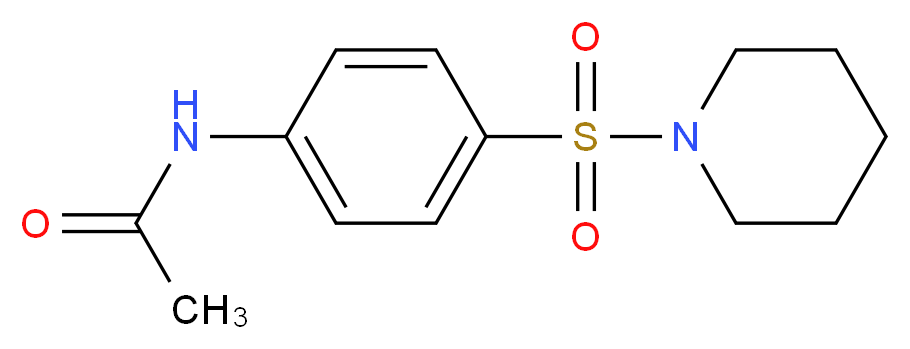 N-[4-(piperidine-1-sulfonyl)phenyl]acetamide_分子结构_CAS_5702-82-9