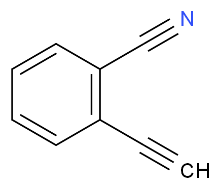 2-Ethynylbenzonitrile_分子结构_CAS_40888-26-4)