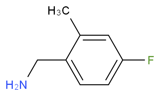 (4-fluoro-2-methylphenyl)methanamine_分子结构_CAS_771574-00-6