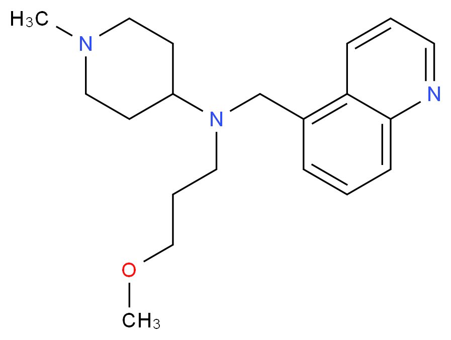 N-(3-methoxypropyl)-1-methyl-N-(5-quinolinylmethyl)-4-piperidinamine_分子结构_CAS_)