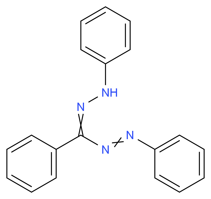 N'-(phenylamino)-N-(phenylimino)benzenecarboximidamide_分子结构_CAS_531-52-2