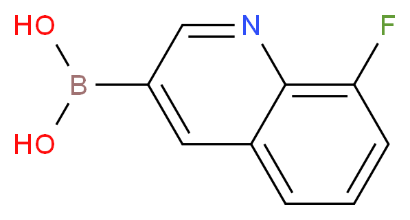 (8-fluoroquinolin-3-yl)boronic acid_分子结构_CAS_1207750-07-9