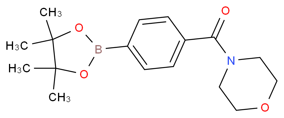 4-(吗啉-4-羰基)苯硼酸频哪醇酯_分子结构_CAS_656239-38-2)