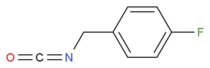 4-Fluorobenzyl isocyanate_分子结构_CAS_132740-43-3)