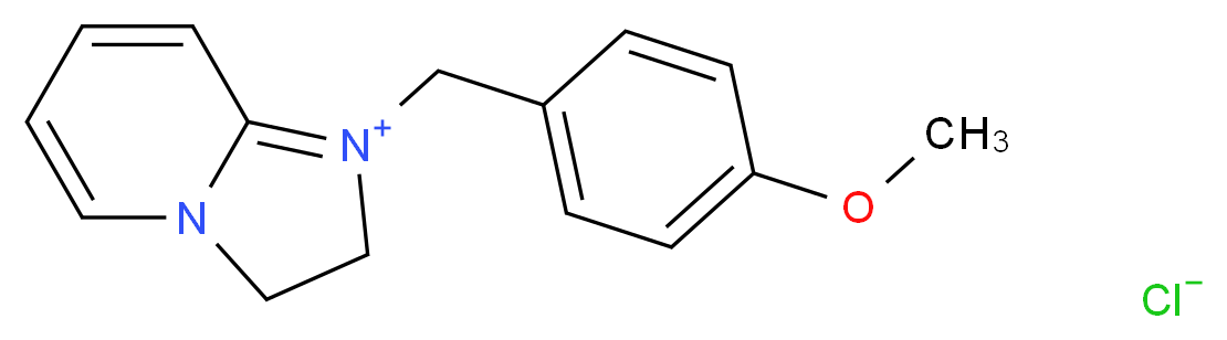 1-(4-Methoxybenzyl)-2,3-dihydroimidazo[1,2-a]pyridin-1-ium Chloride_分子结构_CAS_63111-29-5)