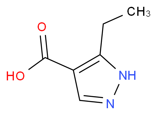 5-Ethyl-1H-pyrazole-4-carboxylic acid_分子结构_CAS_1007541-72-1)