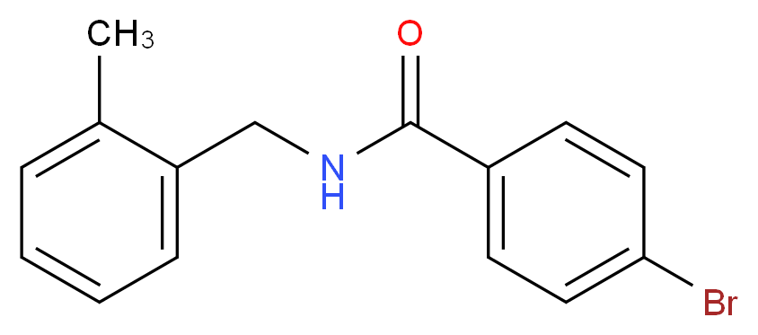 4-Bromo-N-(2-methylbenzyl)benzamide_分子结构_CAS_428485-16-9)