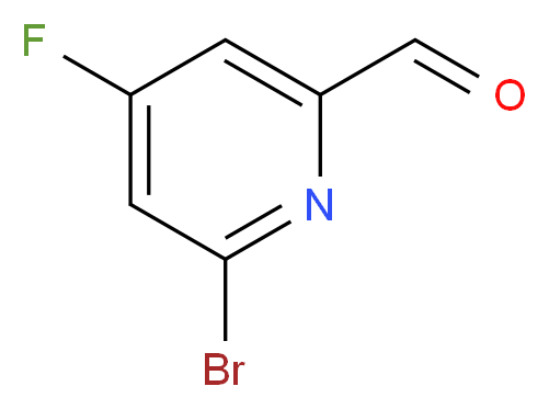 6-bromo-4-fluoropyridine-2-carbaldehyde_分子结构_CAS_1060809-22-4