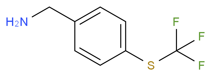 1-{4-[(trifluoromethyl)thio]phenyl}methanamine_分子结构_CAS_128273-56-3)