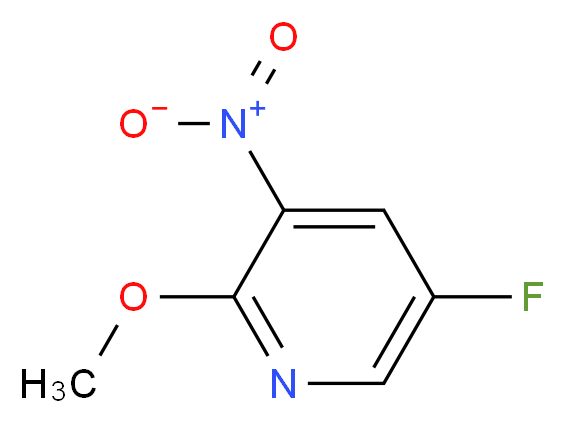 5-Fluoro-2-methoxy-3-nitropyridine_分子结构_CAS_1211534-27-8)