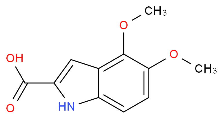 4,5-dimethoxy-1H-indole-2-carboxylic acid_分子结构_CAS_50536-49-7