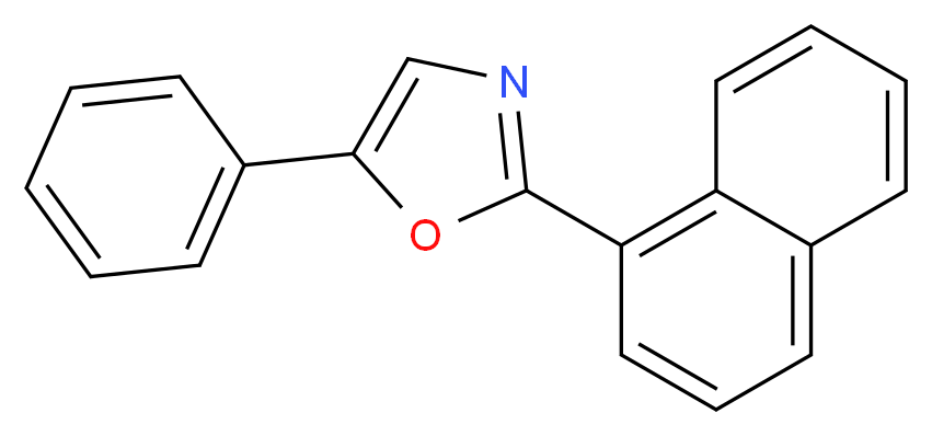 2-(1-Naphthyl)-5-phenyloxazole_分子结构_CAS_846-63-9)