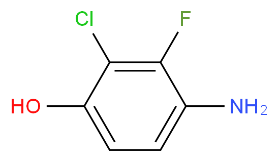 4-Amino-2-chloro-3-fluorophenol_分子结构_CAS_1003710-18-6)