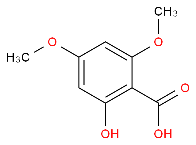 2-羟基-4,6-二甲氧基苯甲酸_分子结构_CAS_3187-19-7)