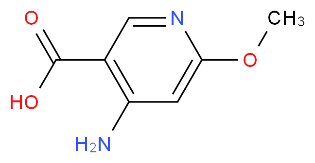 4-amino-6-methoxynicotinic acid_分子结构_CAS_1060806-76-9)